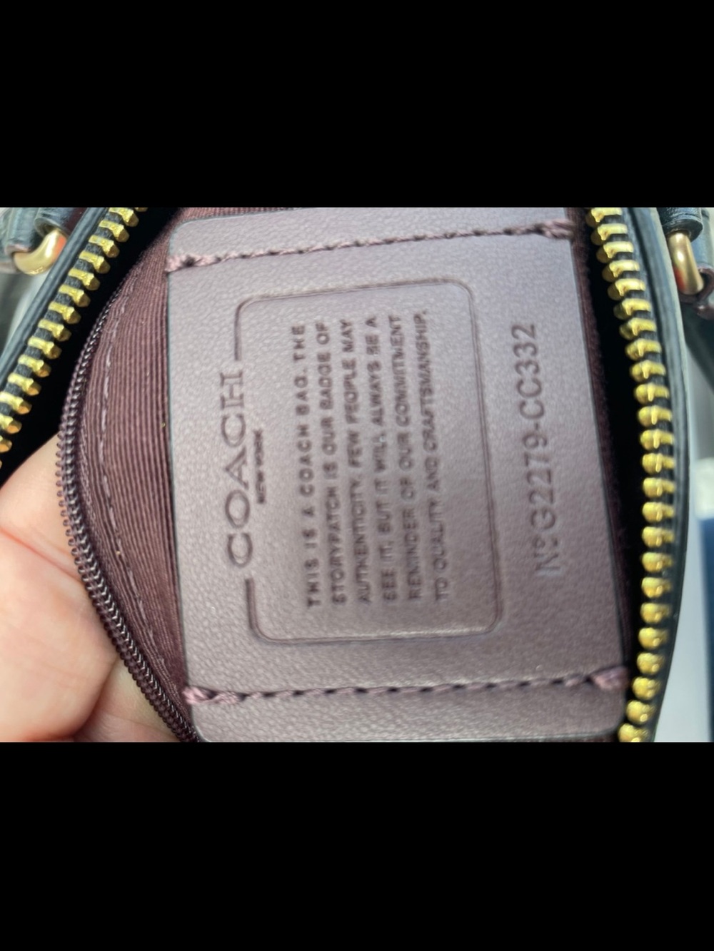 Coach Fairytale Black Medium Rowen with Red Rose Print - Picture 7 of 7